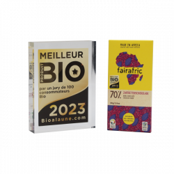 Tablette de chocolat noir équitable 70%
