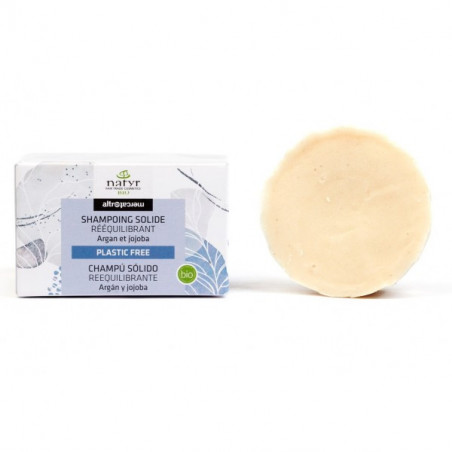 Shampoing solide rééquilibrant Bio, argan jojoba